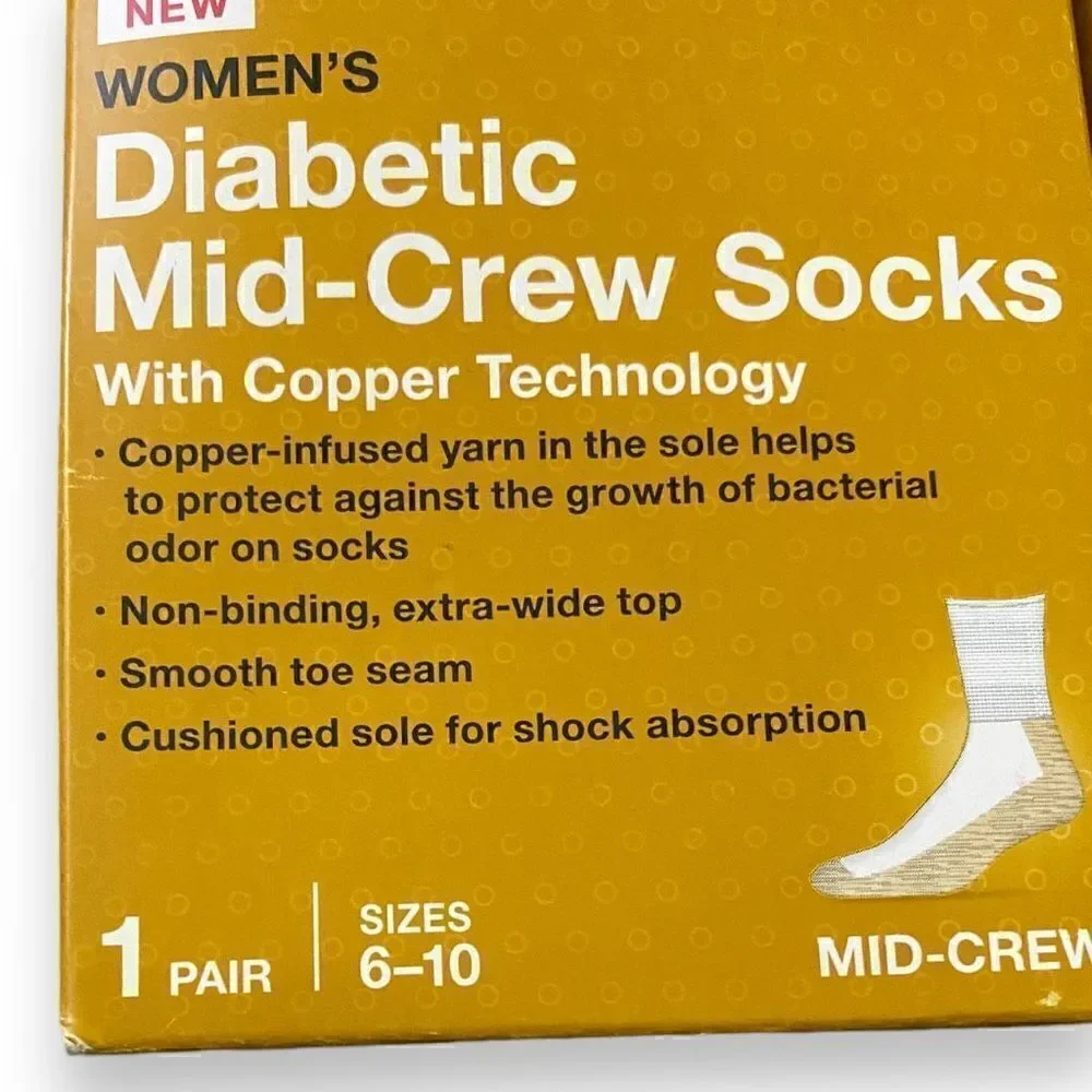 Walgreens Womens Black Diabetic Socks fits Shoes sizes 6-10 Lot of 2 New